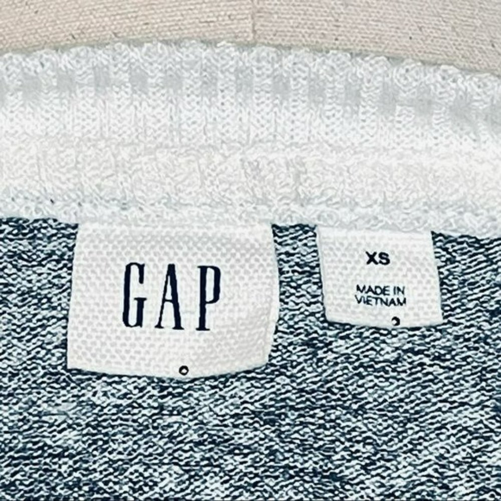 GAP Color-Block Gray & White Knit Raglan Tee Size XS - Picture 4 of 5